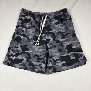 Fabletics The One Short Camo Men's Sz S 7" Inseam Unlined Drawstring Towel‎ Loop